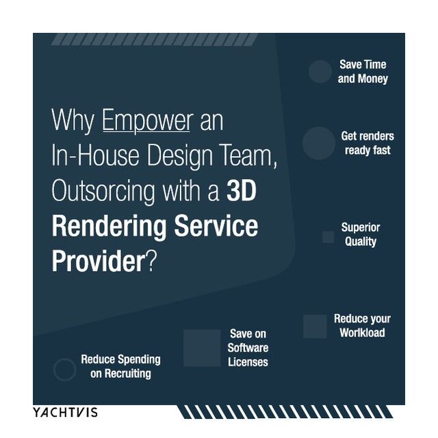 Why Empower an In-House Design Team, Outsorcing with a 3D Rendering Service Provider? · #Yachtvis