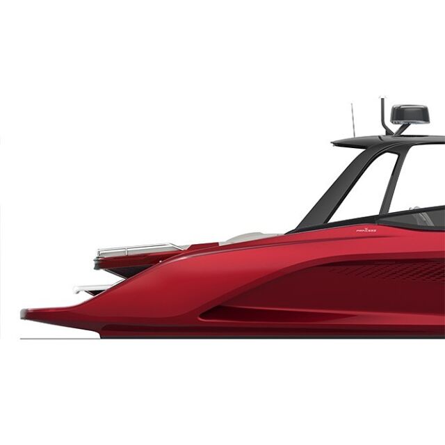 Profile of the Princess R35 produced for the custom interface running inside the Garmin operating system.